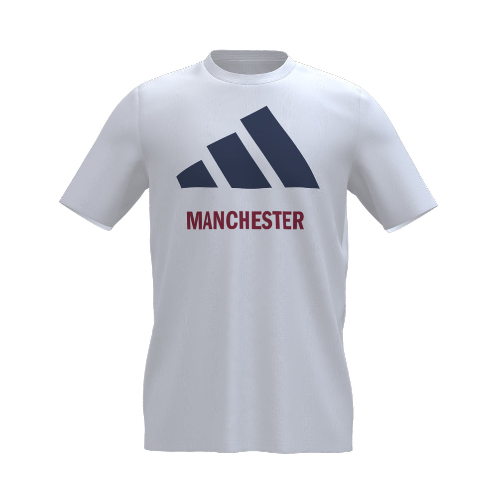 Manchester Marathon 3 Bar Logo Tee (Men's) - Front