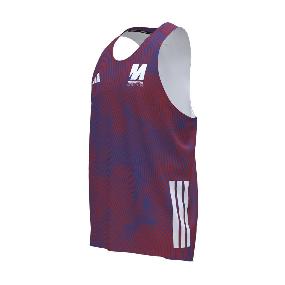 Manchester Marathon Adizero Singlet (Men's) - Hero/Side
